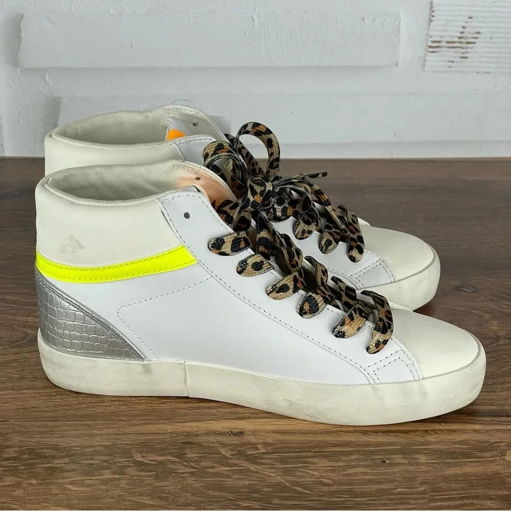 Nine West Stunnah Women's High-Top Sneakers size 5.5 vintage effect - Picture 9 of 9